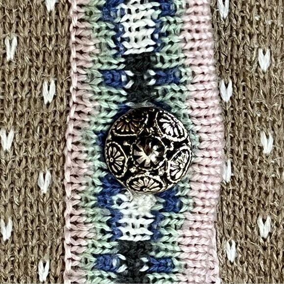 Vintage Tangiers Fair Isle Nordic Sweater Vest Size Large - Picture 6 of 11
